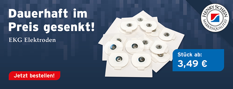 Dauerhaft im Preis gesenkt! Henry Schein EKG-Elektroden, Stück ab € 3,49